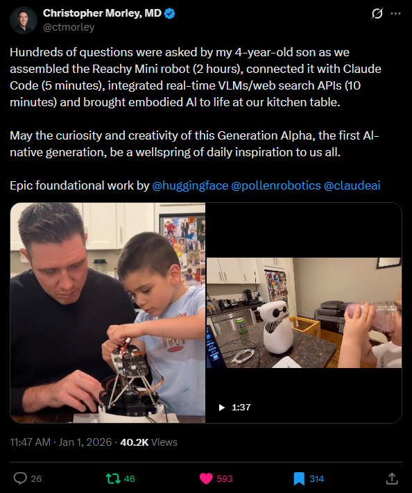 Reachy Mini Robot with Claude Code